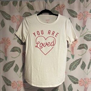 Isabel Maternity White 'You Are Loved' T-Shirt